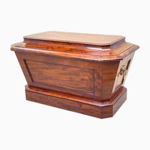 English Regency Mahogany Sarcophagus-Shaped Wine Cooler, 1830s