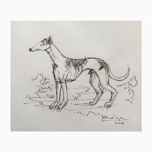 Leszek Rózga, A Dog, 2012, Drawing on Paper