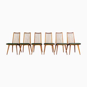 Mid-Century Beech Chairs by Ernst Martin Dettinger for Lukas Schnaidt, Set of 6