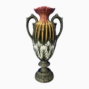 Art Nouveau Vase in Barbotine, 1893