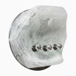 Lámpara de pared o pie Iceberg de cristal de Murano opalescente de Mazzega, años 70