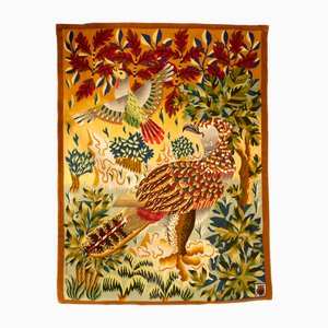 French Tapestry in Polychrome Wool by René Perrot for Aubusson, 1956