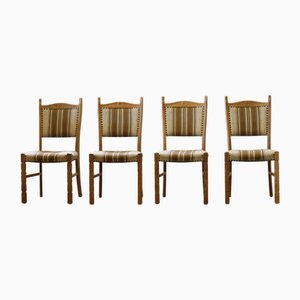 Vintage Danish Oak Dining Chairs by Henning Kjærnulf, 1960s, Set of 4