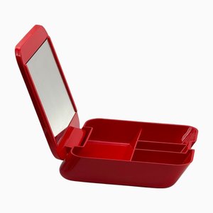 Vanity Box Portatif Space Age Rouge par Makio Hasuike pour Gedy, 1970s