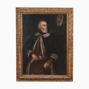 Portrait of a Nobleman, Oil on Canvas, 1600s, Framed