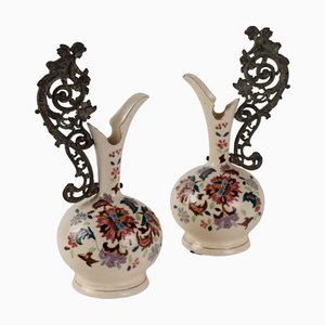 Pichets en Céramique et Antimoine, Set de 2