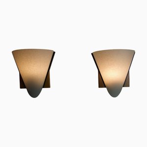 Wooden Wall Lamps attributed to Domus, 1970s