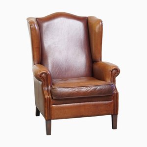 Sheep Leather Wing Chair