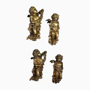 Antike Engelsskulpturen aus Bronze, 4 . Set