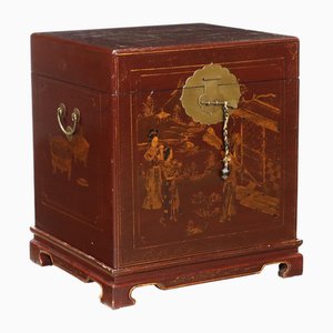 Antique Trunk in Lacquered Wood