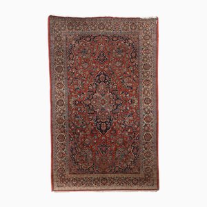 Asiatischer Dünner Teppich aus Baumwolle & Wolle