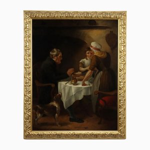 Charles Christophe Coventry, Figures, 1802, Oil on Canvas, Framed