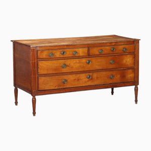 Neoclassical Cherry Chest of 4 Drawers, 1700s