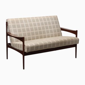 Vintage Upholstered Teak Sofa, Italy, 1960s