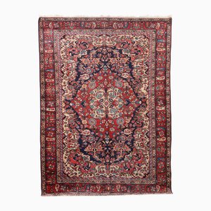 Antique Asian Rug in Cotton and Wool
