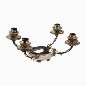 Candelabra with Silver Bowl