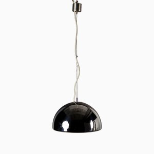 Vintage Hanging Lamp in Chromed Aluminium, 1970s