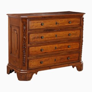 Antique Baroque Chest of Drawers in Walnut