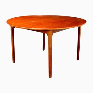 Tavolo da salotto vintage impiallacciato in teak, anni '60