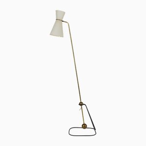 G2 Pendulum Floor Lamp attributed to Pierre Guariche for Disderot, France, 1950s