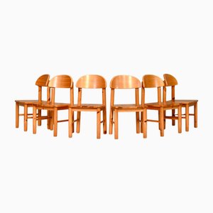 Pinewood Dining Chairs by Rainer Daumiller for Effezeta / Hirtshals, 1970, Set of 6