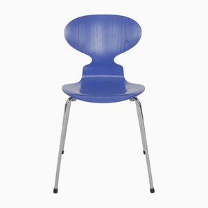 Silla Ant vintage de madera de Arne Jacobsen para Fritz Hansen Ultramarin, años 90