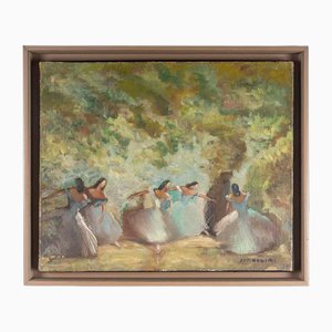 Spadolini, The Dancers, Early 20th Century, Oil on Canvas