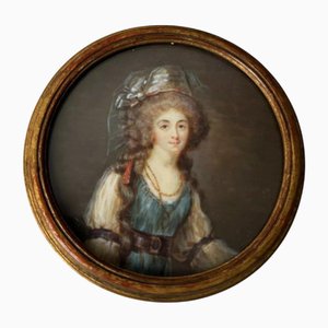 19th Century Miniature of 18th Century Gilded Frame