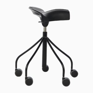 Black Binary Stool by Otto Canalda & Jordi Badia for BD Barcelona