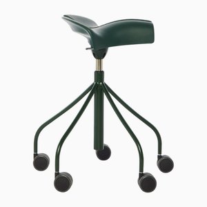 Green Binary Stool by Otto Canalda & Jordi Badia for BD Barcelona