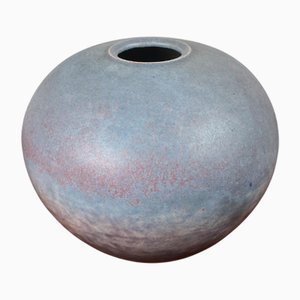 Minimalistische deutsche Mid-Century Studio Keramikvase von Elisabeth Pluquet-Ulrich, 1960er