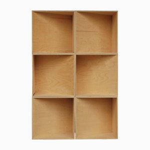 Transformable Cube Sculpture. 1980s, Plywood