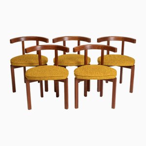 Sedie da pranzo in teak di Inger Klingenberg per France & Son, Danimarca, anni '60, set di 5