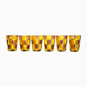 Tequila Glasses in Murano Glass by Mariana Iskra, Set of 6