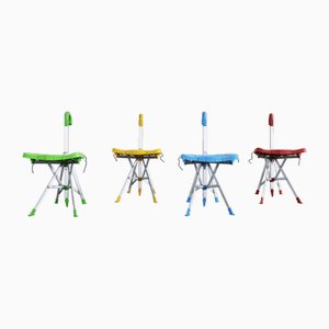 Multicoloured Umbrella Chairs by Gaetano Pesce for Zerodisegno, 1990s, Set of 4