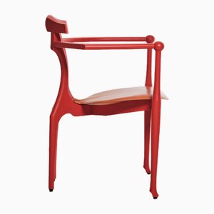 Red Gaulino Easy Chair by Oscar Tusquets for BD Barcelona