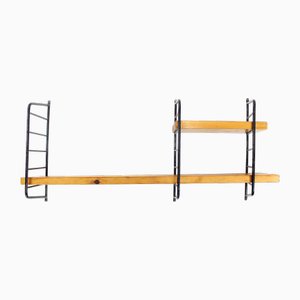 Mid-Century Wall-Mounted Shelf System, Former Czechoslovakia, 1960s