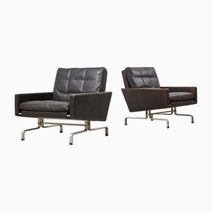 Frühe PK31 Sessel von Poul Kjaerholm für E. Kold Christensen, Dänemark, 1958, 2er Set
