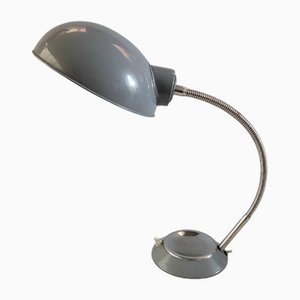 Verstellbare Ministerial Tischlampe aus Poliertem Stahl, 1950er
