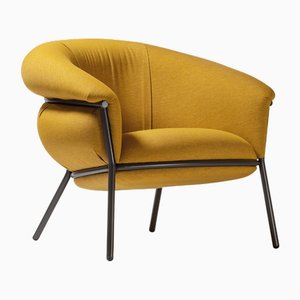 Yellow Fabric Grasso Armchair by Stephen Burks for BD Barcelona