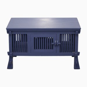 Blaue Vintage Kommode aus Holz