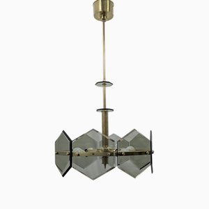 Vintage Chandelier attributed to Gino Paroldo for Fontana Arte, 1960s