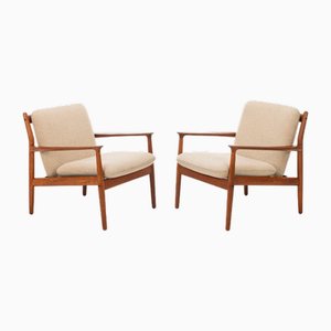Sessel von Grete Jalk für Glostrup Mobelfabrik, Dänemark, 1960er, 2er Set