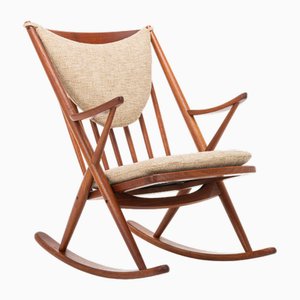 Scandinavian Rocking Chair by Frank Reenskaug for Bramin, Denmark, 1960s