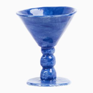 Blue Enchanted Martini Glass by Laura Rubio Bañon