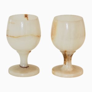 Gobelets en Onyx par Marmo Lusso, Set de 2