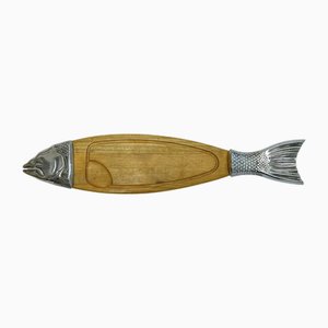 Grande Planche à Découper en Poisson Vintage, 1990s