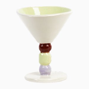 Verre à Martini Enchanté Blanc par Laura Rubio Bañon