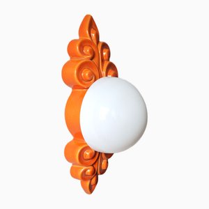 Large Ceramic Wall Lamp, 1960s