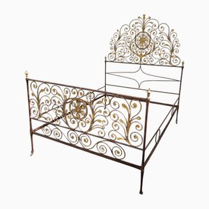 Genoese Painted Iron Bed